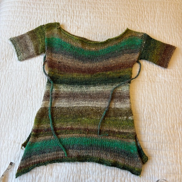 Hand Knit Forest Statement Top - Picture 6 of 8